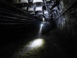 Ku�el sv�tla oza�uje porub �. 300 215 v lokalit� Sever. Jsme v hloubce zhruba...