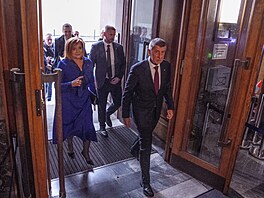 Nov� jmenovaný premiér Andrej Babi� (ANO) uvedl do ú�adu novou ministryni...