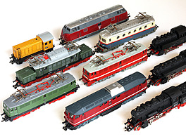 modelové lokomotivy v m��ítku TT od výrobce Zeuke & Wegwerth KG / VEB Berliner...