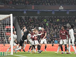 Momentka ze zápasu Sparta Praha � Slovan Liberec.