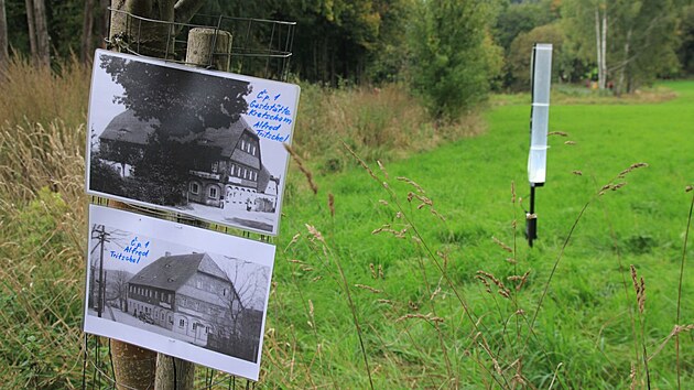 Cedulky ukazuj�, jak to ve Fukov� kdysi vypadalo.