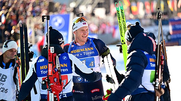 Norov� v�taj� v c�li Vetleho Christiansena, kter� uh�jil dal�� �tafetov� v�t�zstv�.