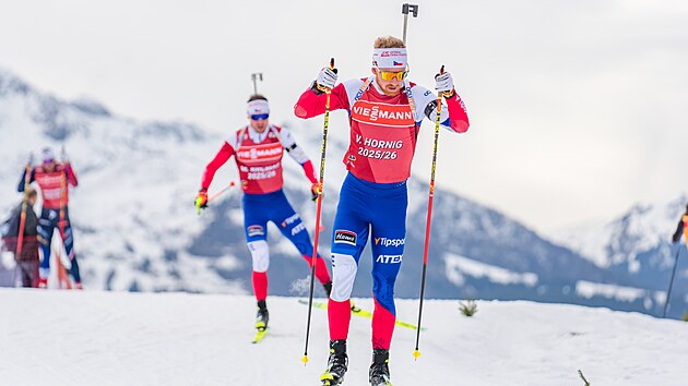 V�t�zslav Hornig b�hem �tvrte�n�ho tr�ninku v Hochfilzenu.