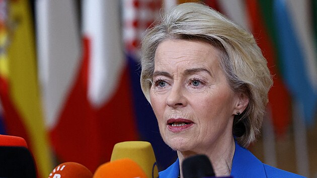 P�edsedkyn� Evropsk� komise Ursula von der Leyenov� (18. prosince 2025)