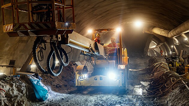 Ra�ba tunelu metra D stanice Pankr�c (11. prosince 2025)