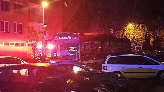 Po��r bytu v panelov�m dom� na s�dli�ti Vltava v �esk�ch Bud�jovic�ch