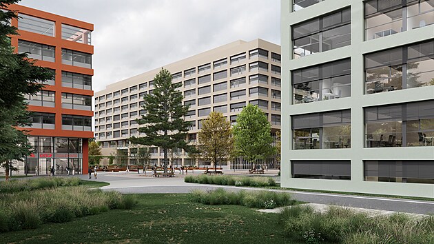 Vizualizace nov porodnice ve Fakultn nemocnici Brno.