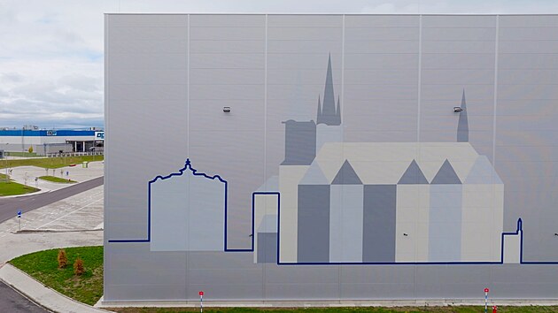 Nejvt esk mural zdob halu v Chebu. Vytvoil ho ChemiS.