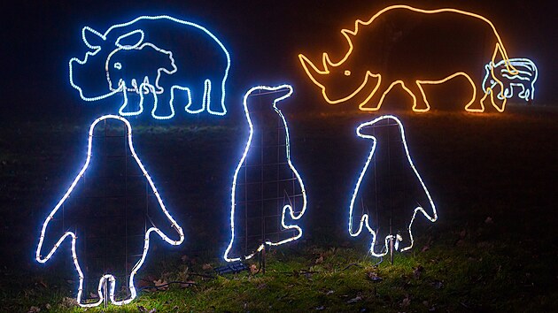 Are�l Zoo Zl�n rozz��ila origin�ln� sv�teln� v�zdoba, rozsv�til se v�no�n� strom na n�dvo�� z�mku Le�n� a u hlavn�ho vstupu. K vid�n� budou speci�ln� krmen� zv��at. (prosinec 2025)