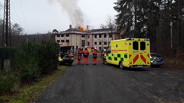 Po��r b�val�ho domova pro seniory v Chebu. (15. prosince 2025)