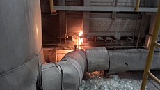 NoÄ�n�­ požár kabelů ve firmÄ� Glazura na LitomÄ�řicku napáchal škody za 1,2 mil.KÄ�