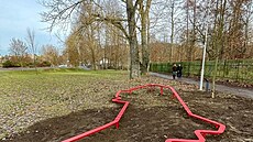 V Př�­brami vzbudila vášnÄ� instalace výtvarn�©ho modelu mÄ�sta v Březnick�© ulici