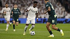 Vinícius Júnior z Realu Madrid v utkání proti Manchesteru City.