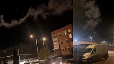 Drony úto�í na Moskvu, m�stem se ozývají výbuchy a stoupá kou�