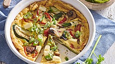 Frittata se zeleninou a fetou