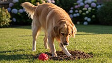 Vá�e� pro ukrývání hra�ek nebo jídla je dána vrozeným instinktem.