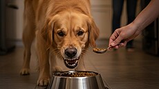 Zví�ata nemají ráda, kdy� se jim sahá do misky, a dají to najevo.