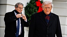 Donald Trump a americký ministr financí Scott Bessent (13. prosince 2025)