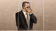 Paul Doyle na soudní kresb� (25. listopadu 2025)