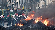 Brusel zachvátily protesty proti zem�d�lské politice EU. (18. prosince 2025)