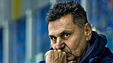 Vladimír R��i�ka, trenér Slovanu Ústí nad Labem.
