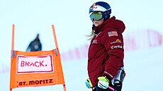 Lindsey Vonnová na tréninku ve Svatém Mo�ici.