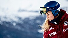 Lindsey Vonnová trénuje ve Svatém Mo�ici.