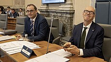 Ministr pro sport, prevenci a zdraví Boris ��astný a ministr kultury Oto...