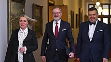 Poslední schze vlády Petra Fialy v demisi. Na snímku konící ministryn obrany...