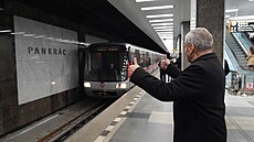 Zprovozn�ní zmodernizované stanice metra C Pankrác. (19. prosince 2025)
