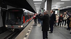Zprovozn�ní zmodernizované stanice metra C Pankrác. (19. prosince 2025)