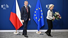 Premiér Andrej Babi� s p�edsedkyní Evropské komise Ursulou von der Leyenovou....