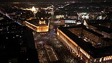 Protesty v Sofii byly obrovské. (12. prosince 2025).