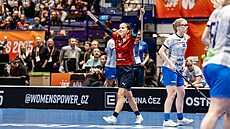 Michaela Kube�ková se raduje z rozhodující braky proti Finsku.