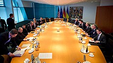 Jednání v Berlín� o budoucnosti rusko-ukrajinské války mezi zástupci USA a...