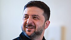 Ukrajinský prezident Volodymyr Zelenskyj v paláci Bellevue v Berlín�. (15....