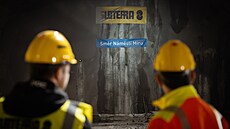 Ra�ba tunelu metra D stanice Pankrác (11. prosince 2025)