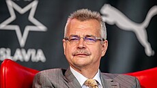 Jaroslav Tvrdík, p�edseda p�edstavenstva fotbalové Slavie.