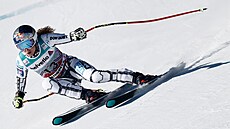 Ester Ledecká b�hem super-G ve Svatém Mo�ici