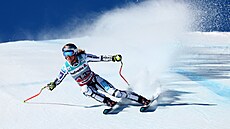 Ester Ledecká b�hem super-G ve Svatém Mo�ici