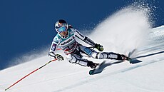 Ester Ledecká bhem super-G ve Svatém Moici