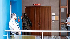 Soudní sí� na M�stském soud� Brno, kde se rozhodovalo o prodlou�ení vazby...