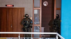 Soudní sí� na M�stském soud� Brno, kde se rozhodovalo o prodlou�ení vazby...