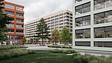 Vizualizace nové porodnice ve Fakultní nemocnici Brno