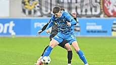 Matyá� Vojta (Mladá Boleslav) u mí�e v zápase proti Hradci Králové.