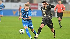 Momentka ze zápasu Hradec Králové � Mladá Boleslav.