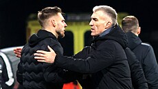 Trenér Plzn� Martin Hyský po zápase s Duklou Praha.