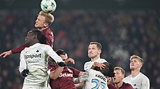 Momentka ze zápasu Sparta Praha  Slovan Liberec.