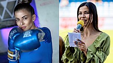 Denisa Gudelj, éfka Playboye a moderátorka FK Viagem Ústí nad Labem.