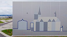 Nejv�t�í �eský mural zdobí halu v Chebu. Vytvo�il ho ChemiS.